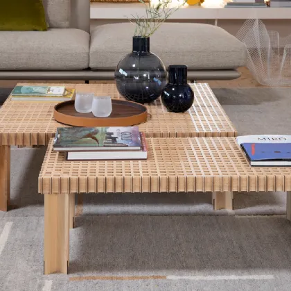 Tavolino Kyoto in legno massello di faggio di Poltrona Frau
