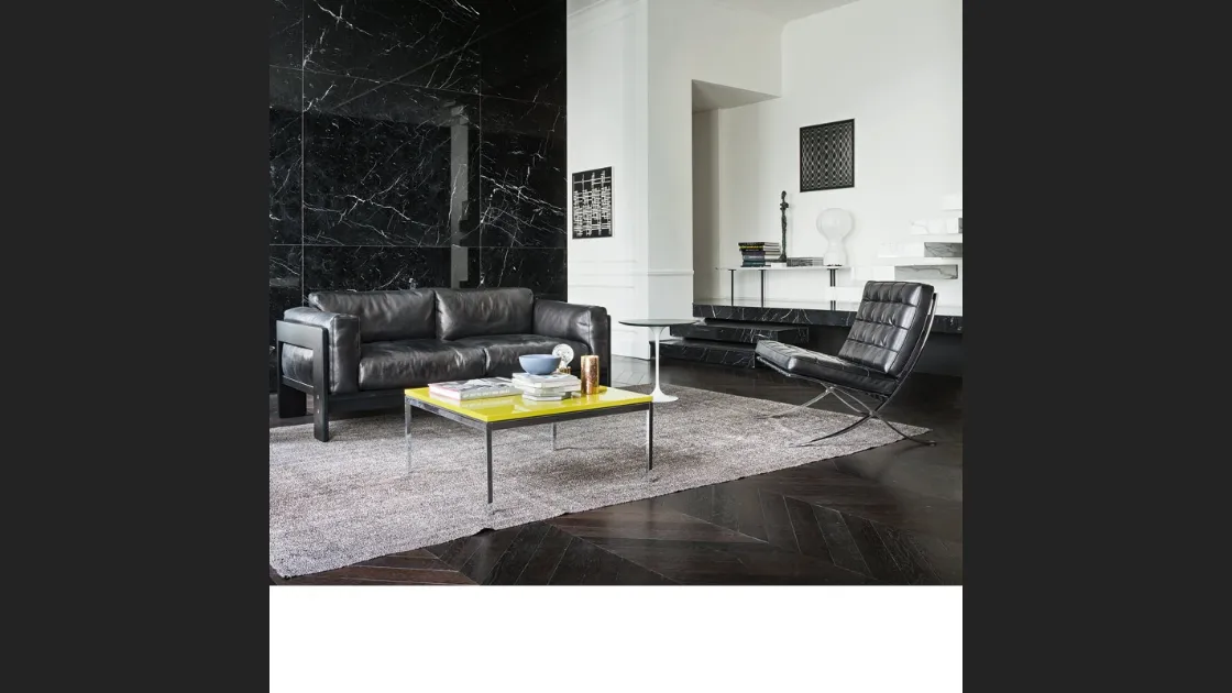 Divano lineare in pelle Bastiano Sofa Collection di Knoll